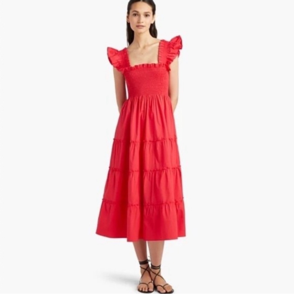 The Ellie Nap Dress in Raspberry Red